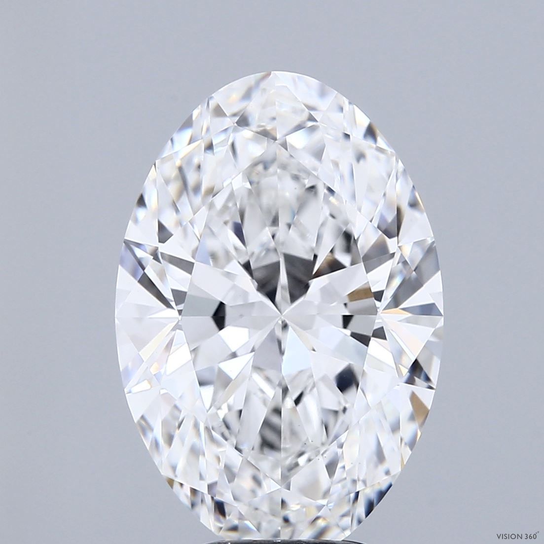 6.08 ct. oval Lab Grown Diamond front image