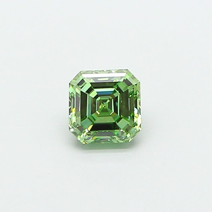 1.03 CT Fancy Vivid Green ASSCHER