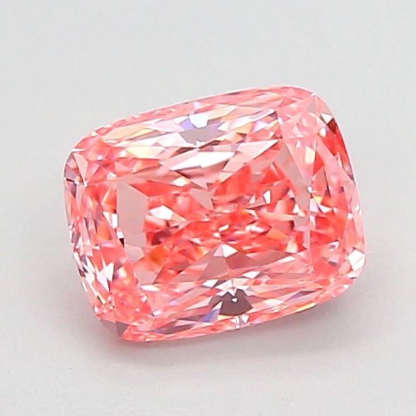 1.07 CT Fancy Vivid Pink CUSHION MODIFIED