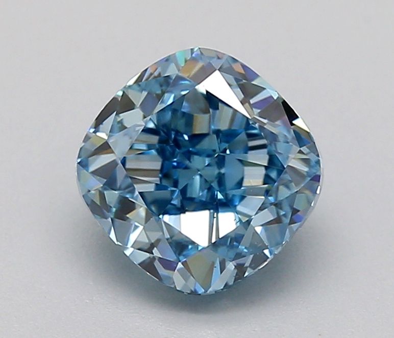 1.0 CT Fancy Vivid Blue CUSHION MODIFIED