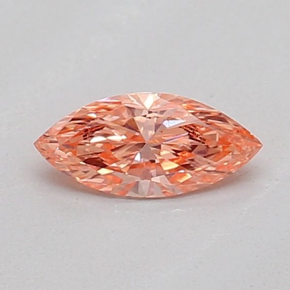 0.15 CT Fancy Vivid Pinkish Orange MARQUISE