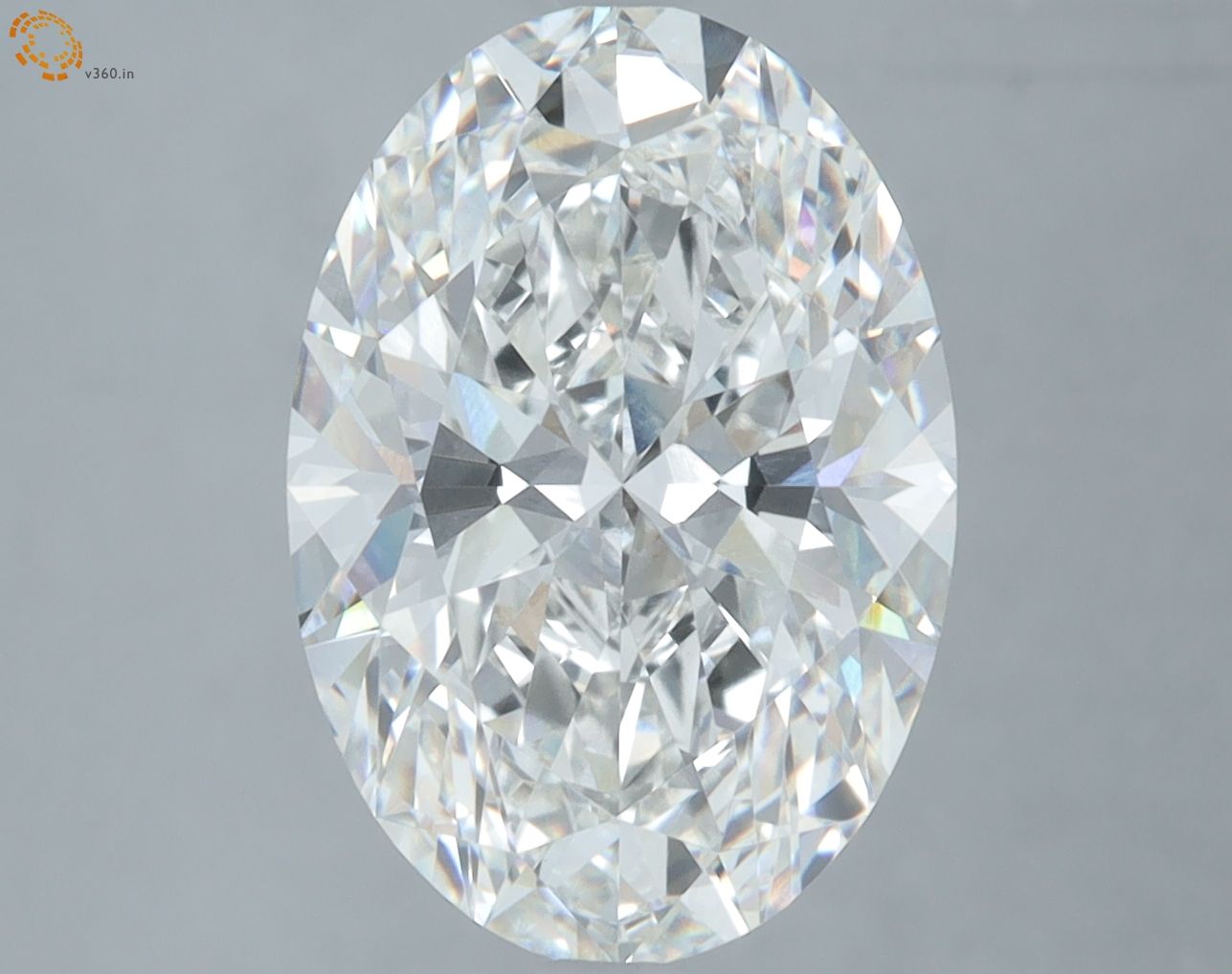 5.09 ct. oval Lab Grown Diamond front image