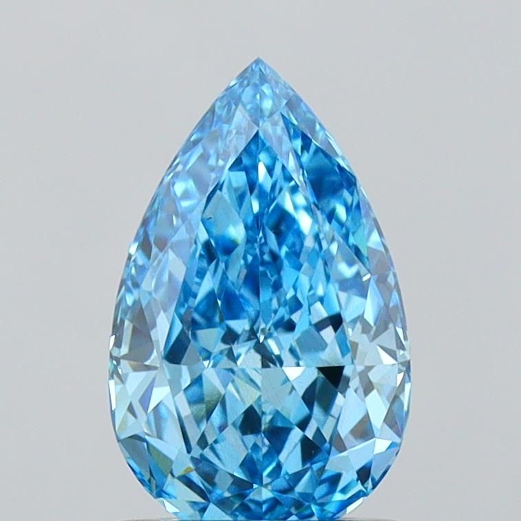 1.01 CT Fancy Vivid Blue PEAR