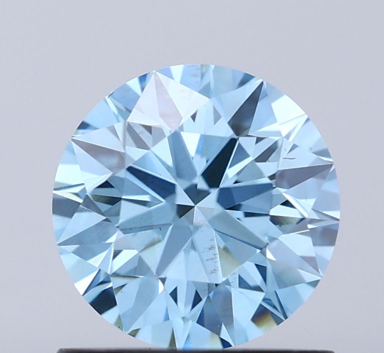 0.9 CT Fancy Vivid Blue ROUND
