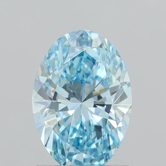 1.42 CT Fancy Vivid Blue OVAL