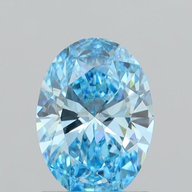1.37 CT Fancy Vivid Blue OVAL