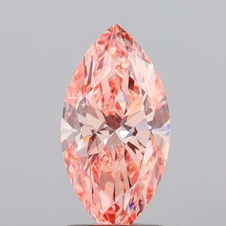 1.51 CT Fancy Vivid Orangey Pink MARQUISE