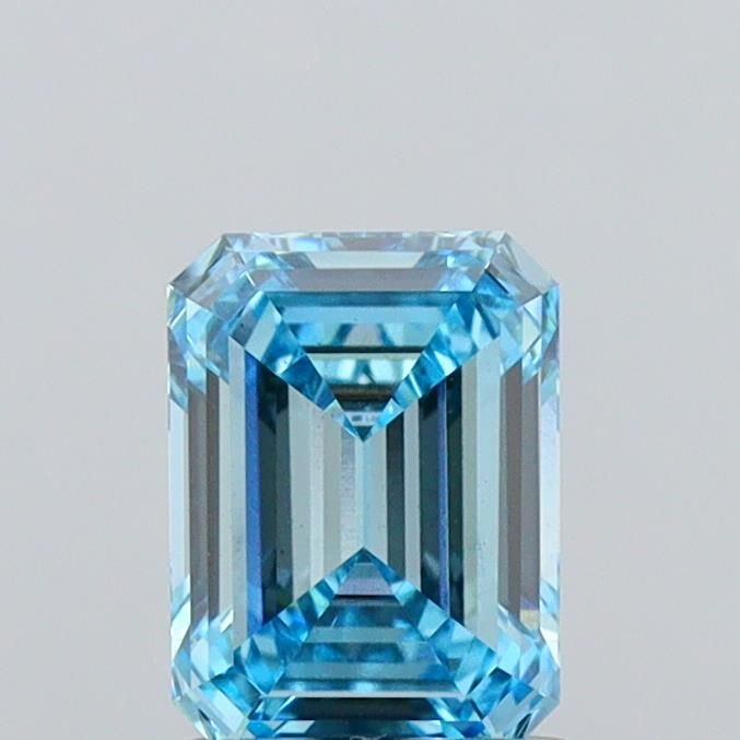 1.36 CT Fancy Vivid Blue EMERALD
