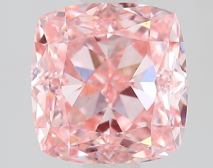 1.51 CT Fancy Vivid Pink CUSHION MODIFIED