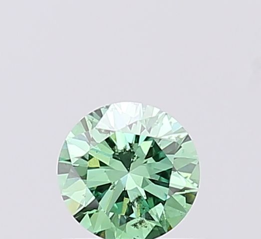 0.44 CT Fancy Vivid Green ROUND