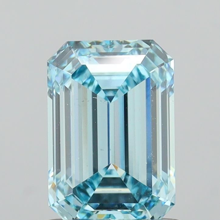 1.42 CT Fancy Vivid Blue EMERALD