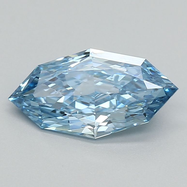 1.02 CT Fancy Vivid Blue MARQUISE