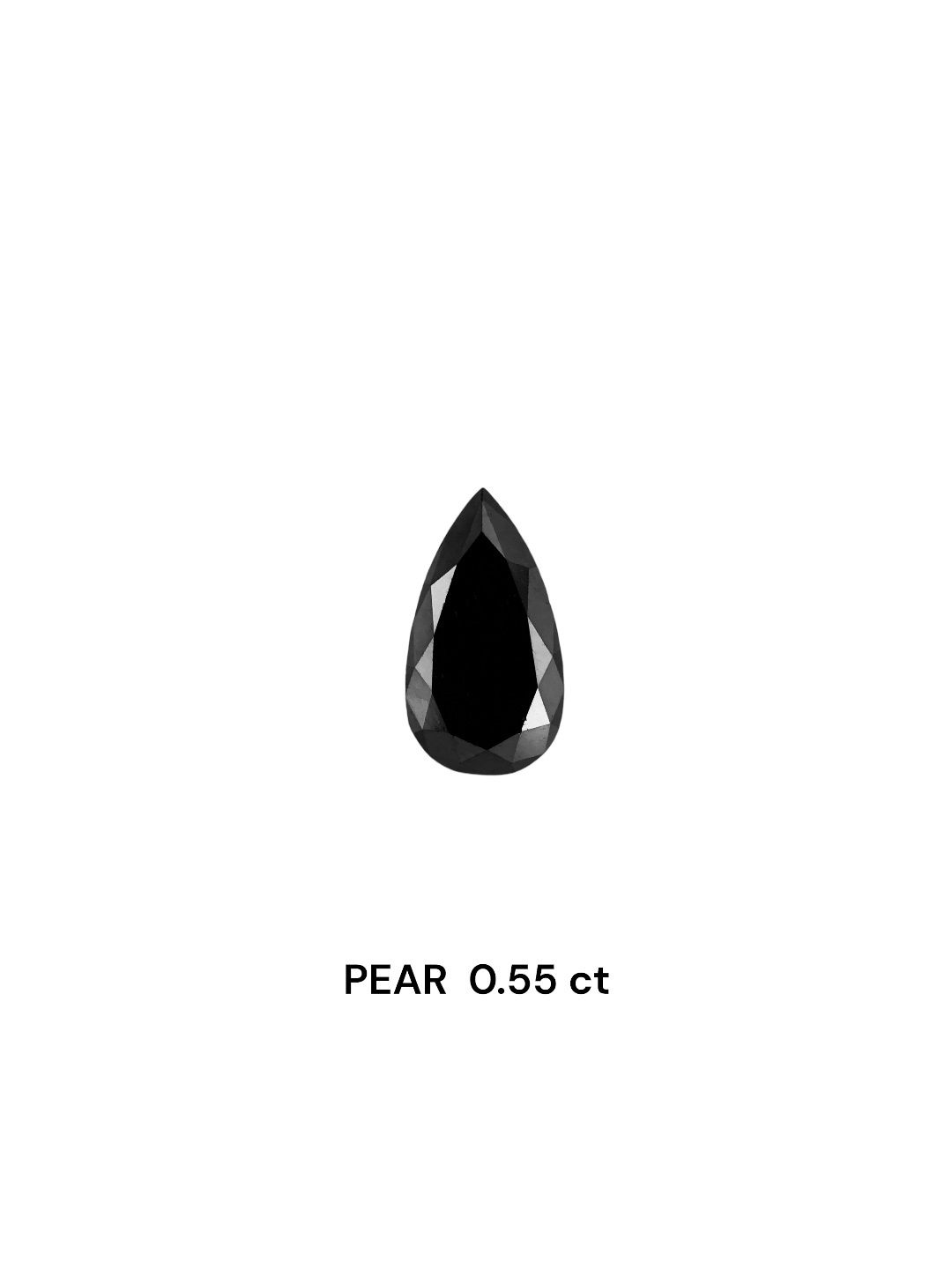 Diament 0.55 ct Fancy Black/VVS2