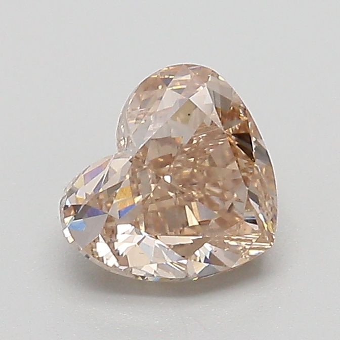 1.0 CT Very Light Brown HEART
