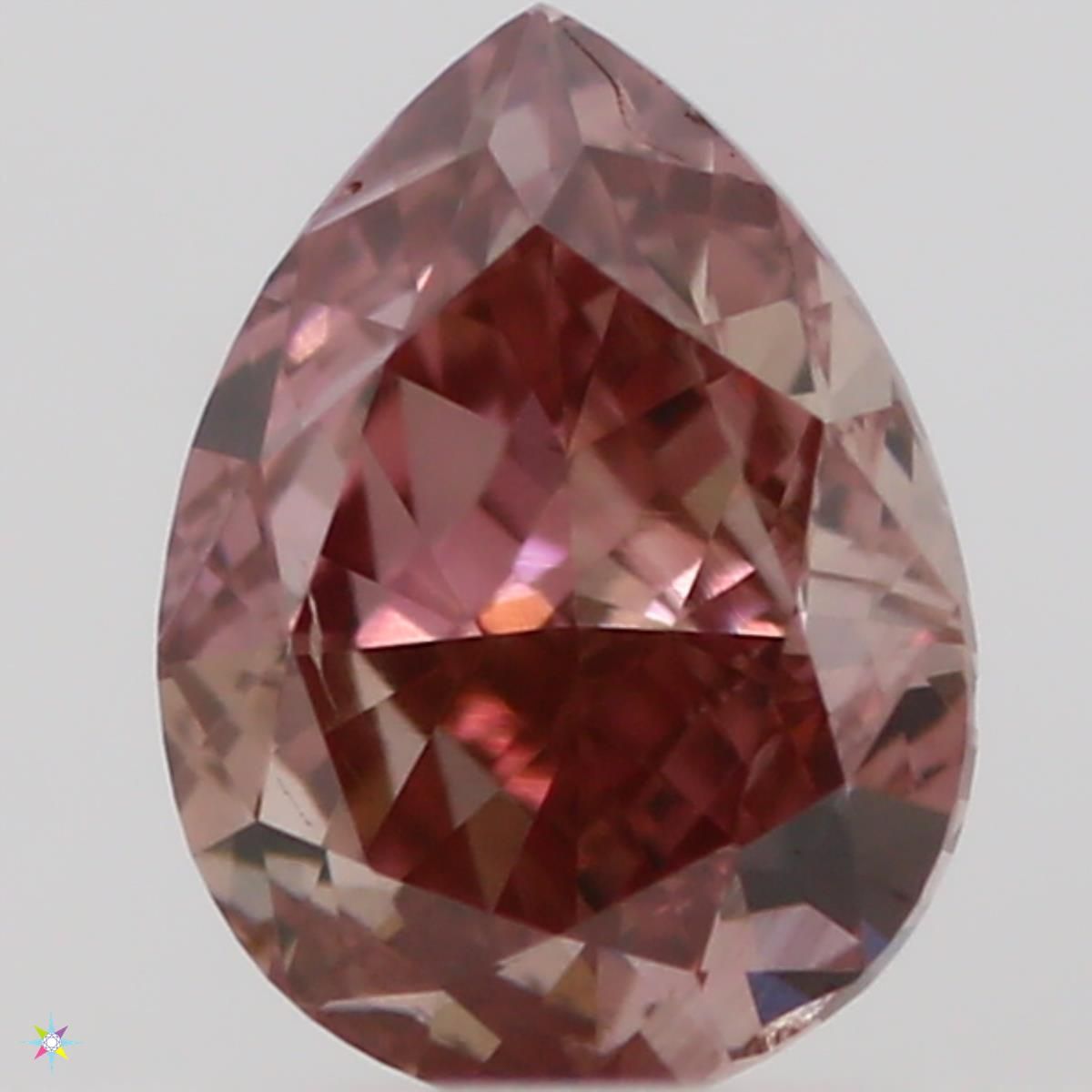 Diament 0.25 ct Fancy Intense Orangey Pink/SI1