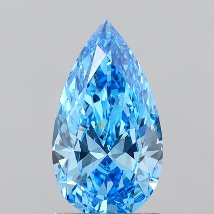 1.5 CT Fancy Vivid Blue PEAR