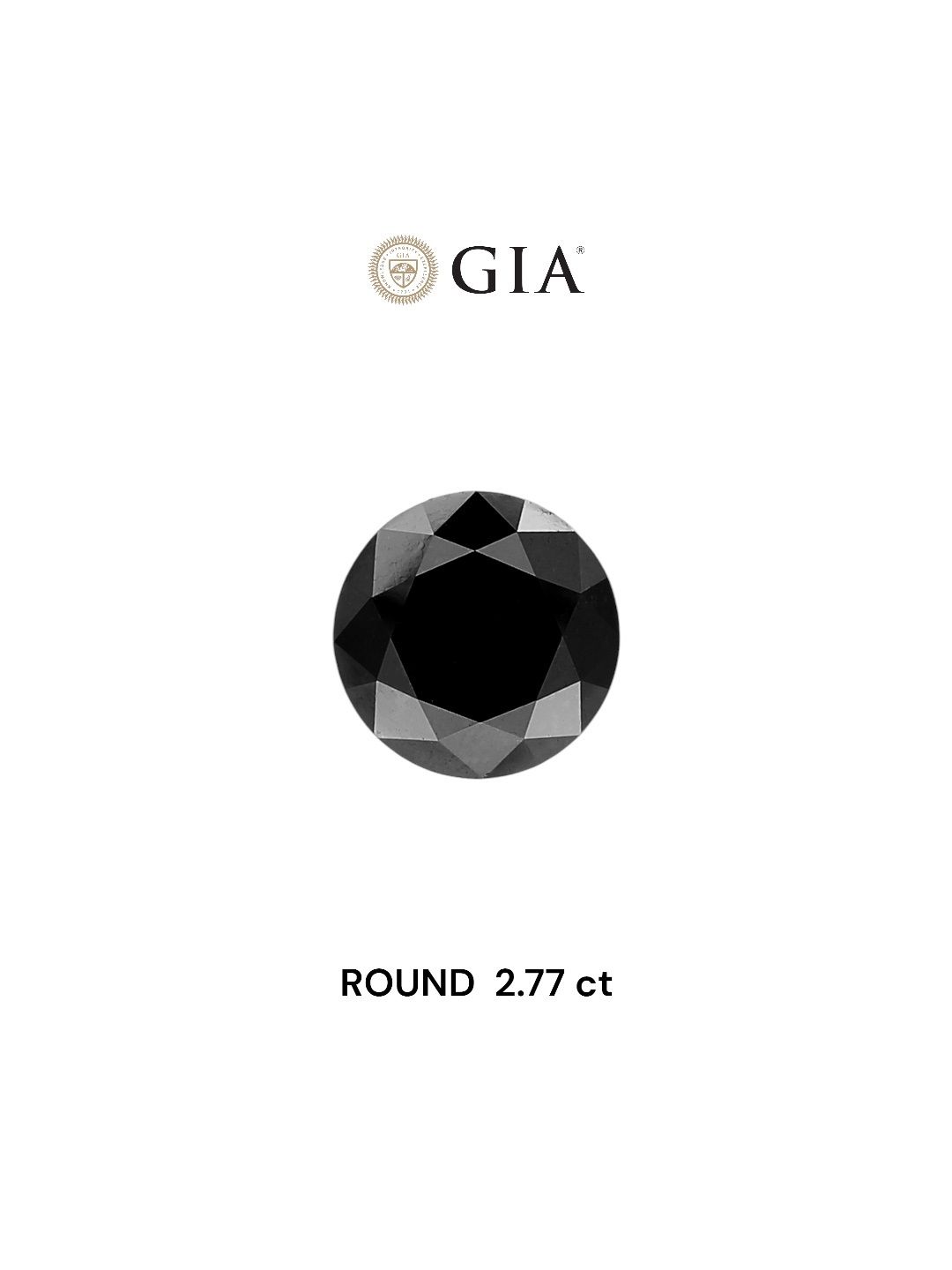 Diament 2.77 ct Fancy Black/