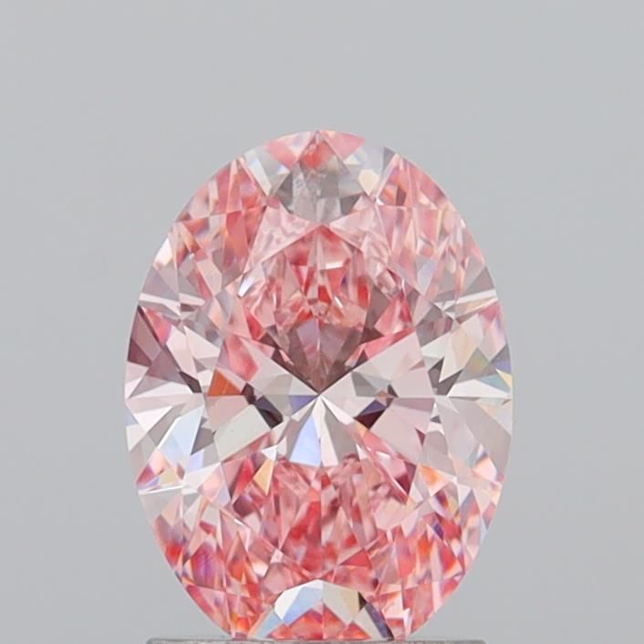 1.69 CT Fancy Vivid Pink OVAL