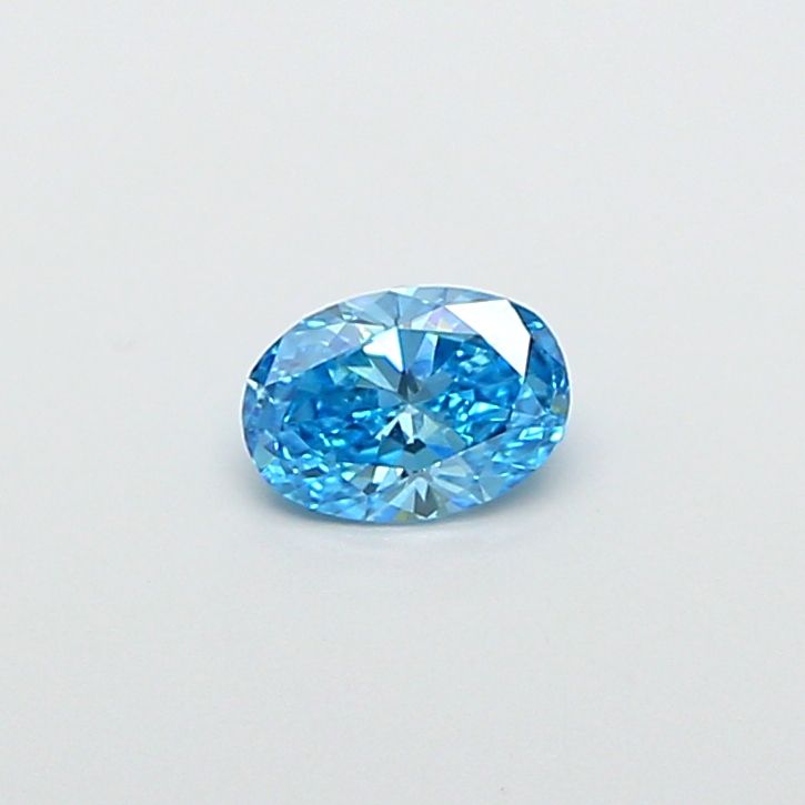 0.57 CT Fancy Vivid Blue OVAL