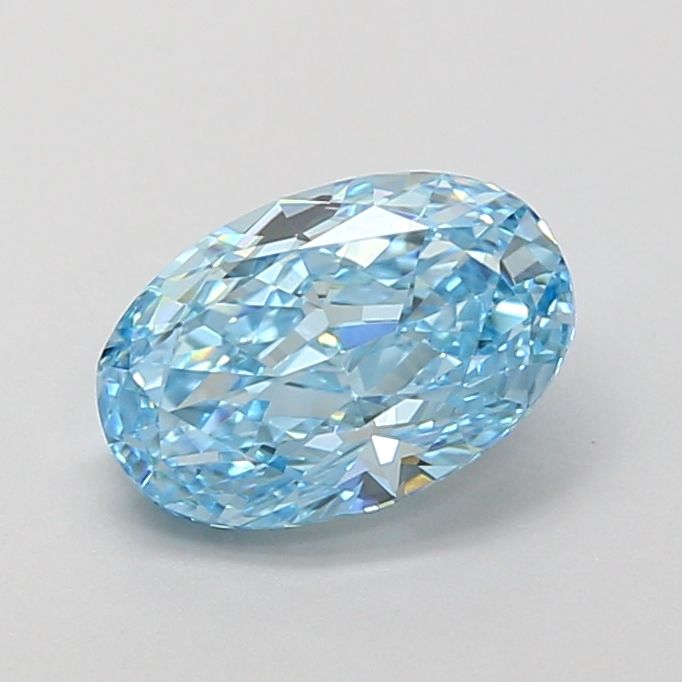 1.44 CT Fancy Vivid Blue OVAL