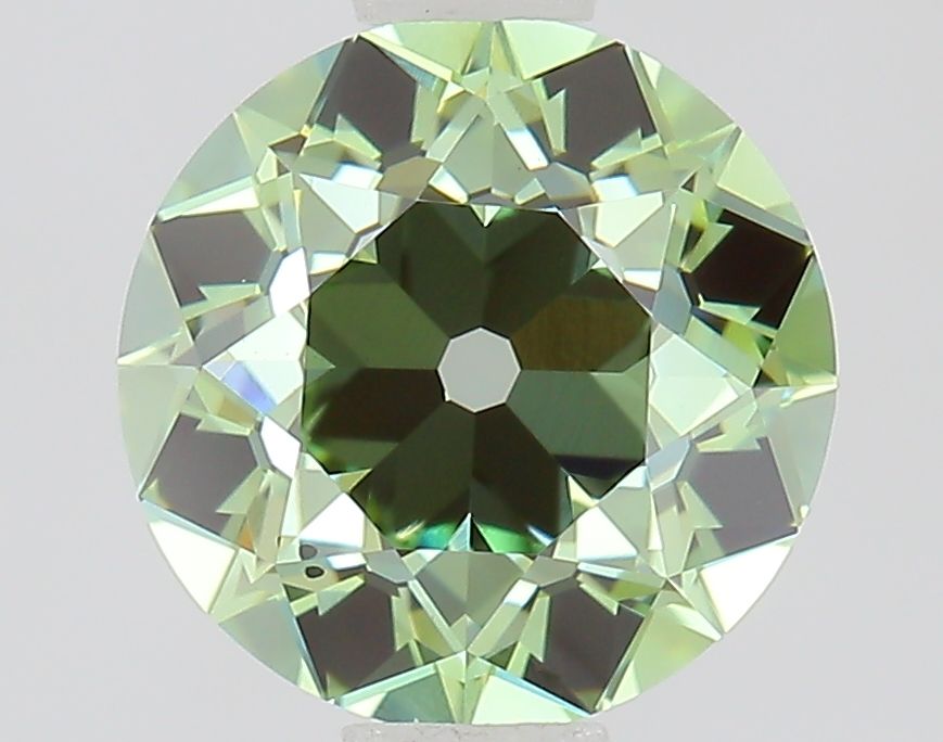 1.01 CT Fancy Vivid Green OLD EUROPEAN CUT