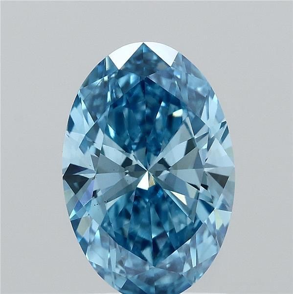 1.5 CT Fancy Vivid Blue OVAL
