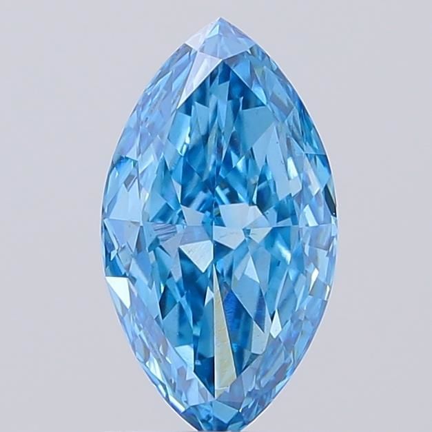 1.43 CT Fancy Vivid Blue MARQUISE