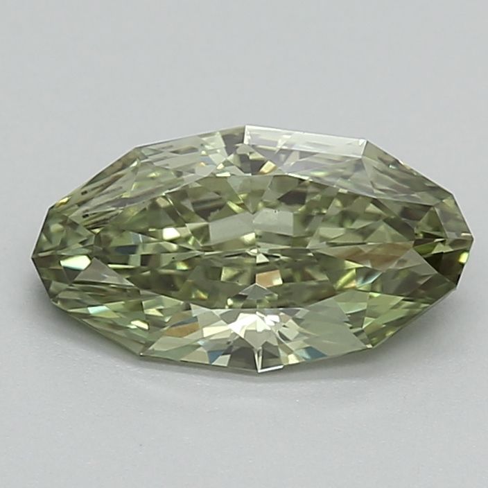 1.01 CT Fancy Vivid Green OVAL