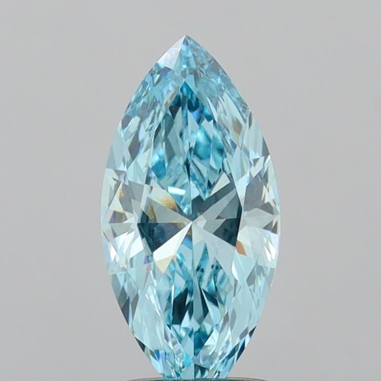 1.35 CT Fancy Vivid Blue MARQUISE