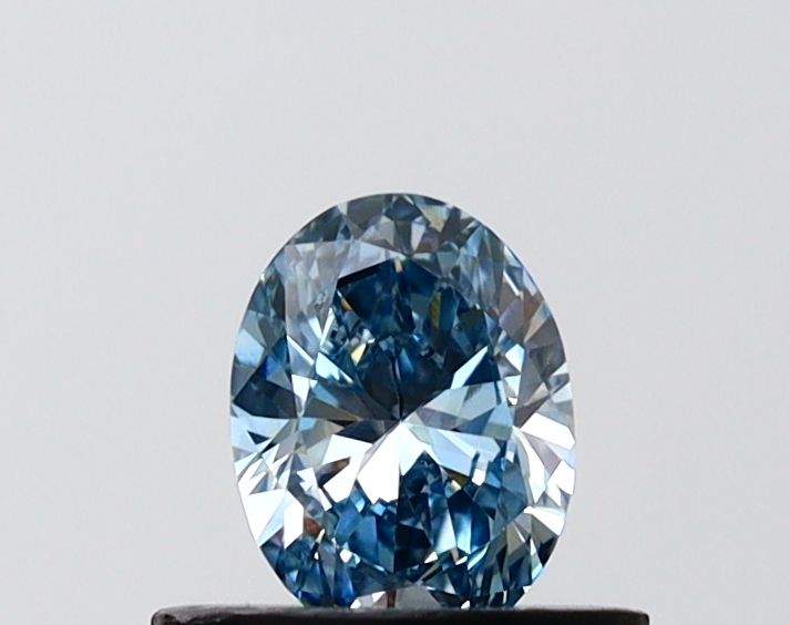 0.5 CT Fancy Vivid Blue OVAL