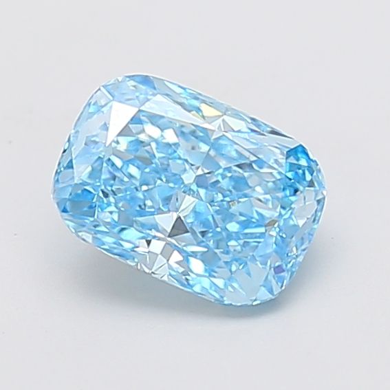 1.56 CT Fancy Vivid Blue CUSHION MODIFIED