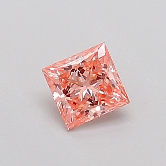 0.3 CT Fancy Intense Orangey Pink PRINCESS