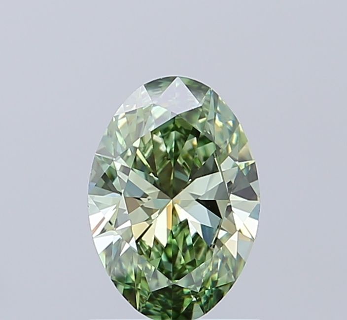 1.09 CT Fancy Vivid Green OVAL