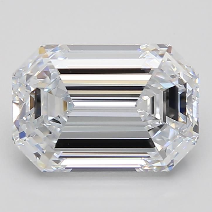 Diamant Émeraude 2.94 ct - Couleur F - Pureté IF