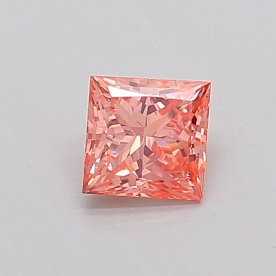 0.4 CT Fancy Vivid Orangey Pink PRINCESS
