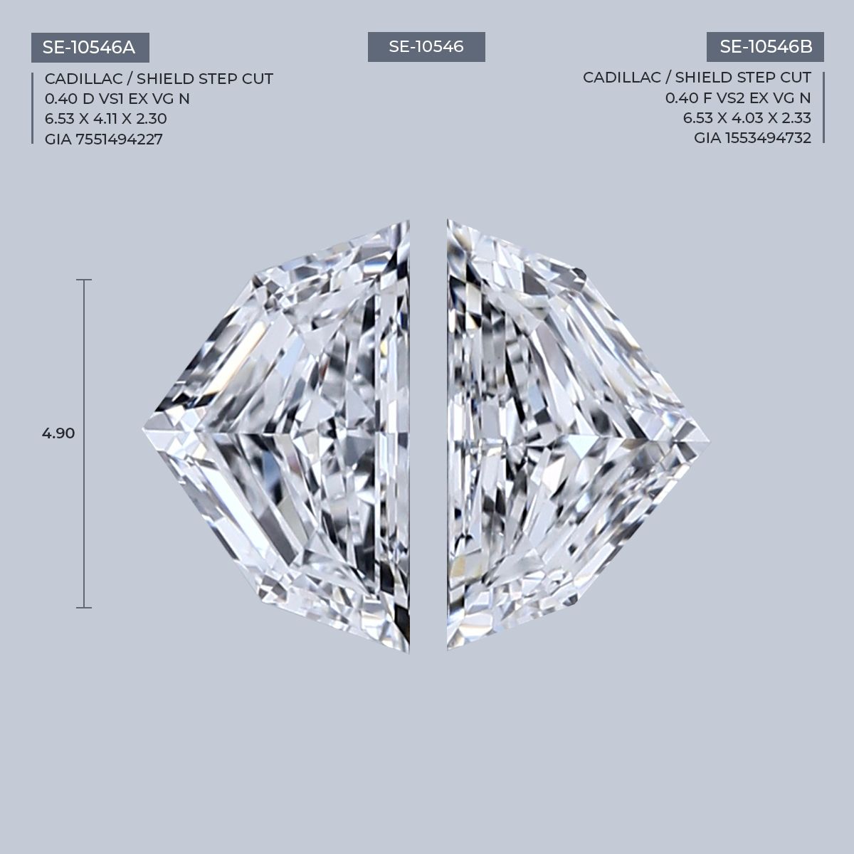0.4 ct Shield Diamond
