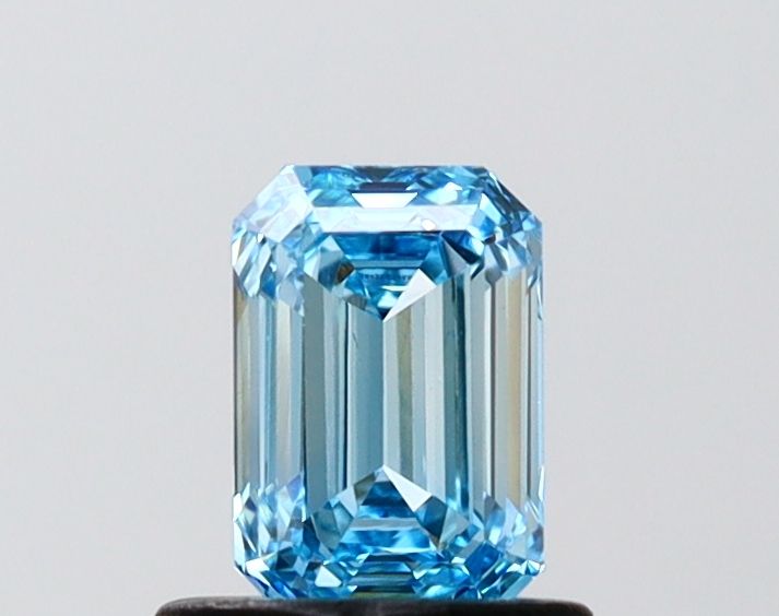 0.78 CT Fancy Intense Blue EMERALD