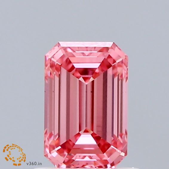 1.01 CT Fancy Vivid Pink EMERALD