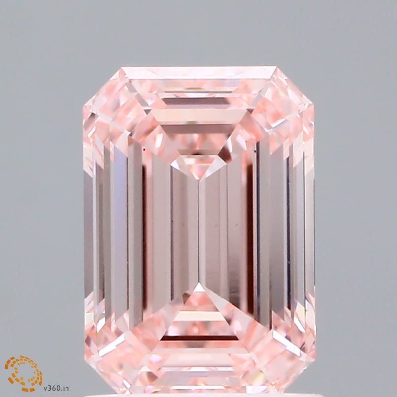 1.57 CT Fancy Intense Pink EMERALD