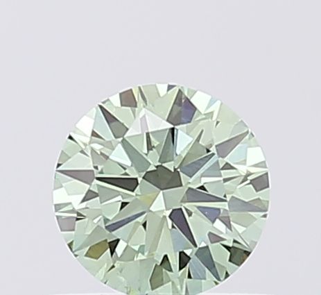 0.54 CT Fancy Vivid Green ROUND