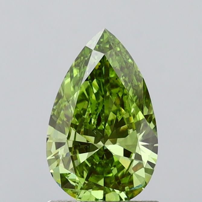 1.11 CT Fancy Vivid Green PEAR