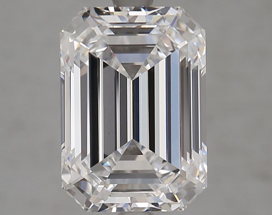 Diamant Émeraude 4.13 ct - Couleur D - Pureté VVS2
