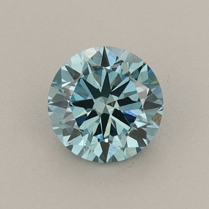 0.59 CT Fancy Vivid Greenish Blue ROUND