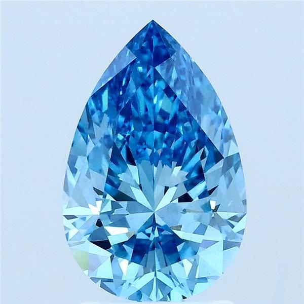 1.66 CT Fancy Vivid Blue PEAR