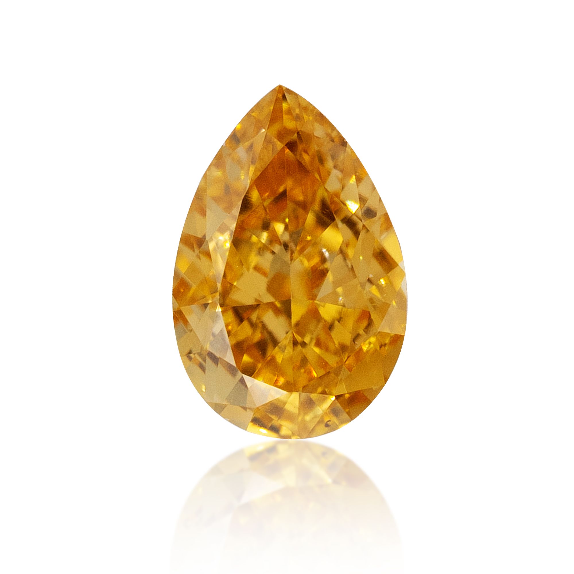 Diament 0.26 ct Fancy Intense Orange Yellow/VS2