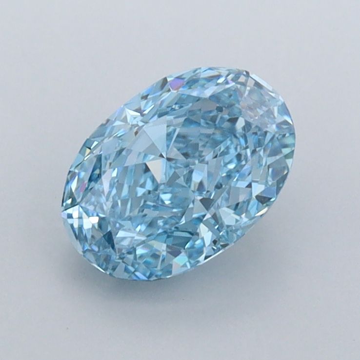 1.08 CT Fancy Vivid Blue OVAL