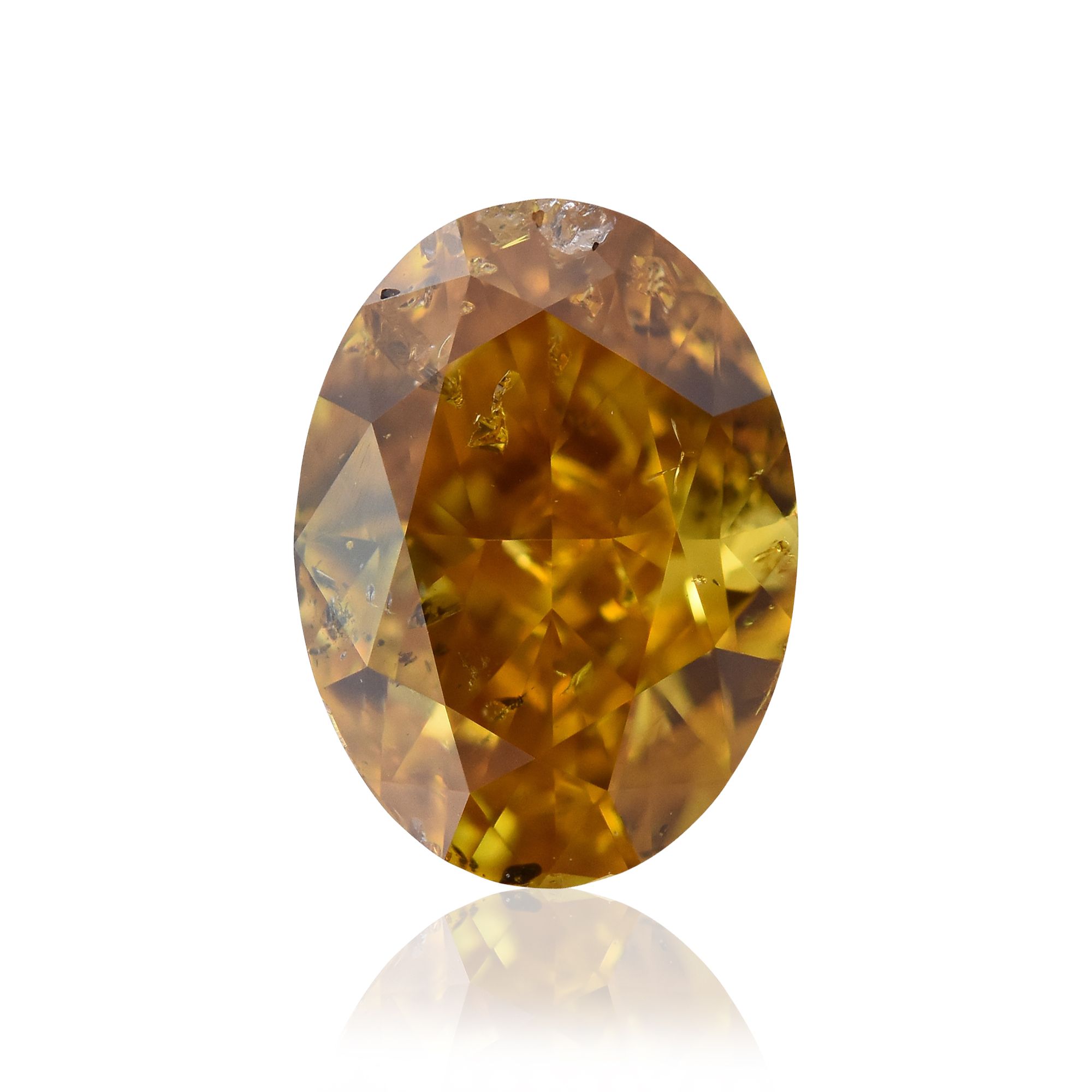 Diament 1.0 ct Fancy Deep Orange Yellow/