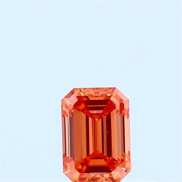 0.31 CT Fancy Vivid Pinkish Orange EMERALD