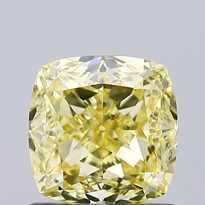 1.02 CT Fancy Intense Yellow CUSHION MODIFIED