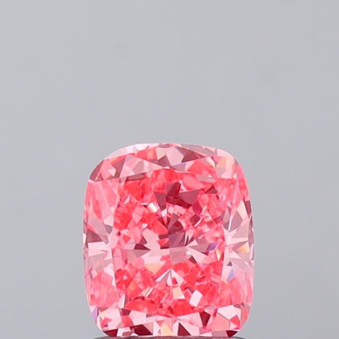 1.03 CT Fancy Vivid Pink CUSHION MODIFIED